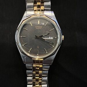 Men’s Citizen 12-Sided Two-Tone Quartz Dress Watch W7